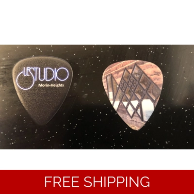 Le Studio Guitar Picks Black white & Blue nc Logo MH